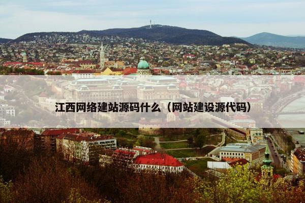 江西网络建站源码什么（网站建设源代码）