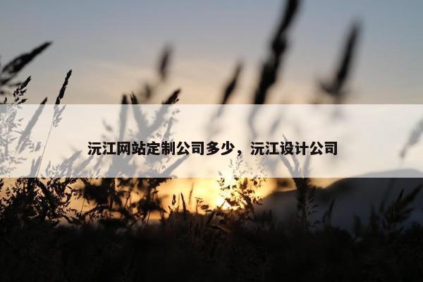 沅江网站定制公司多少，沅江设计公司