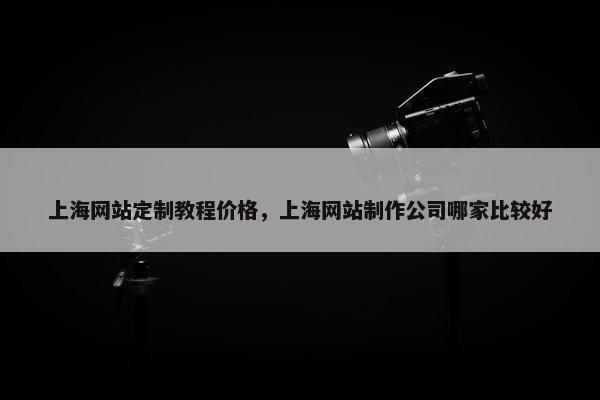 上海网站定制教程价格，上海网站制作公司哪家比较好