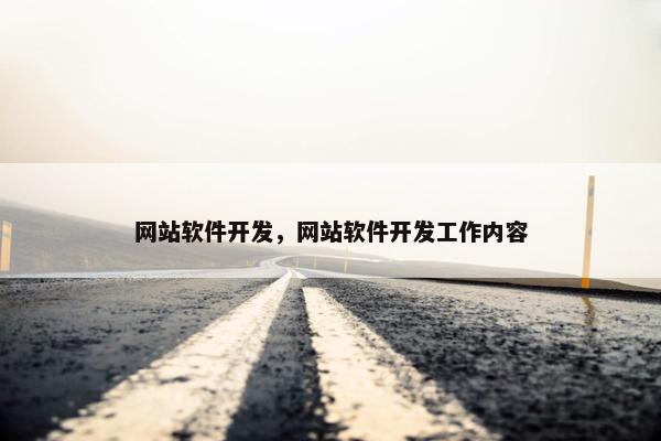网站软件开发，网站软件开发工作内容