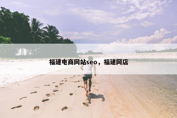 福建电商网站seo，福建网店