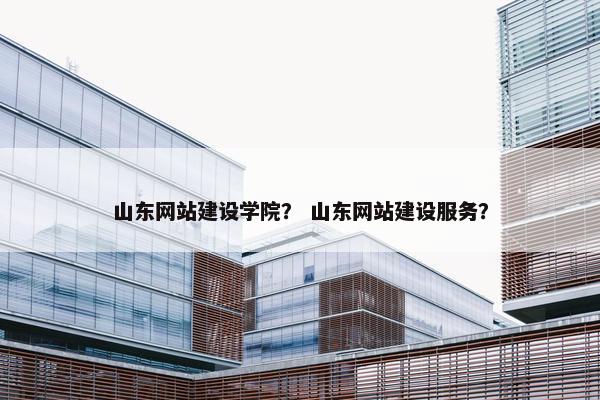 山东网站建设学院？ 山东网站建设服务？