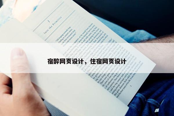 宿醉网页设计，住宿网页设计