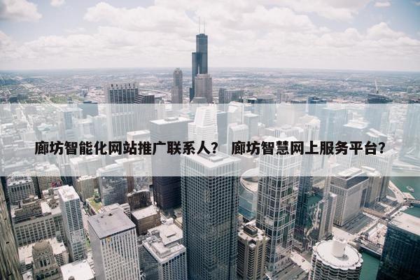廊坊智能化网站推广联系人？ 廊坊智慧网上服务平台？