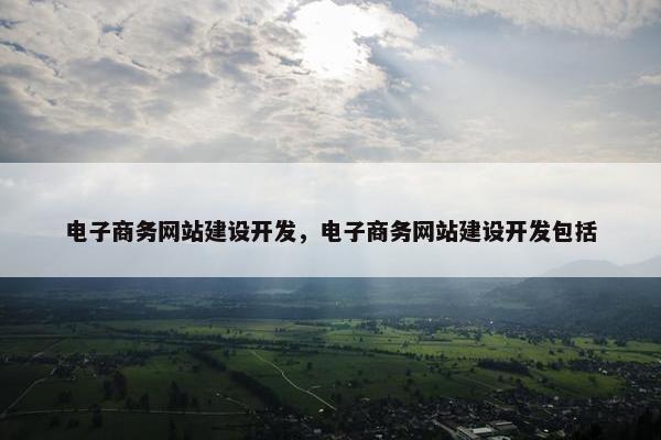 电子商务网站建设开发，电子商务网站建设开发包括