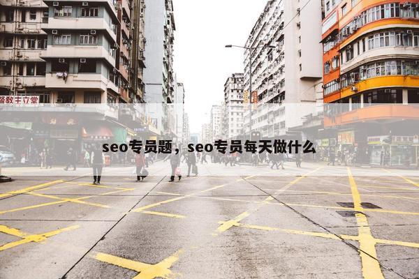 seo专员题，seo专员每天做什么