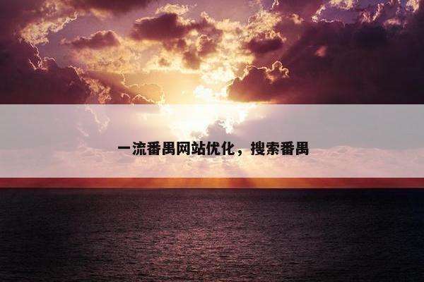 一流番禺网站优化，搜索番禺