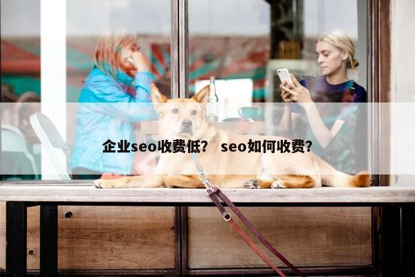 企业seo收费低？ seo如何收费？