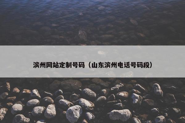 滨州网站定制号码（山东滨州电话号码段）