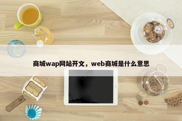 商城wap网站开文，web商城是什么意思