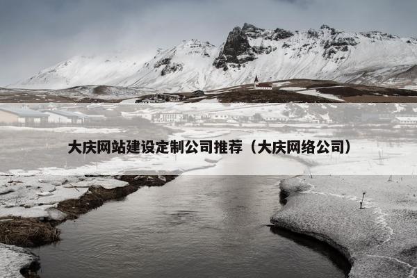 大庆网站建设定制公司推荐（大庆网络公司）