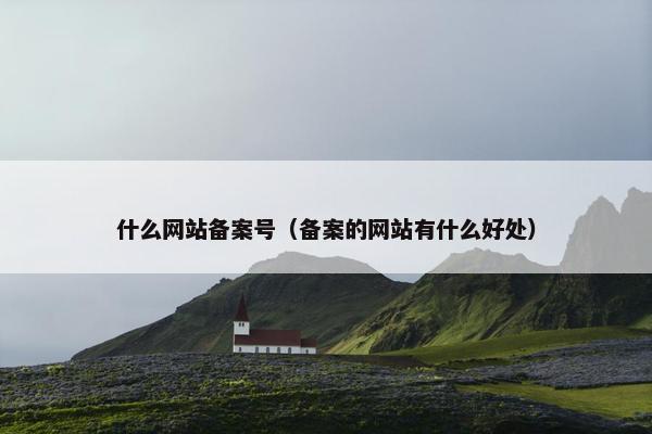 什么网站备案号（备案的网站有什么好处）
