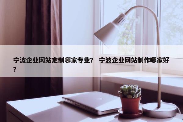 宁波企业网站定制哪家专业？ 宁波企业网站制作哪家好？