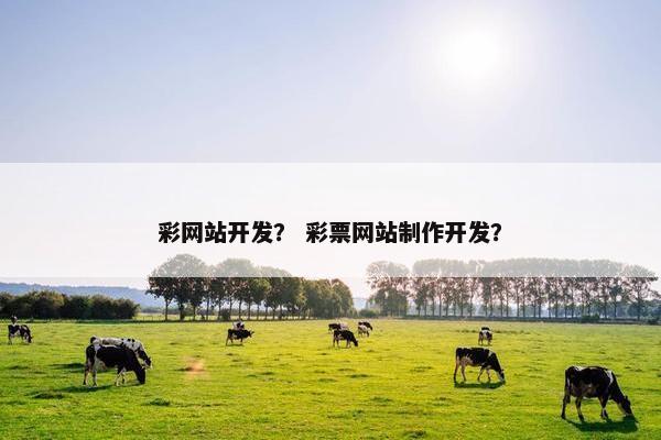 彩网站开发？ 彩票网站制作开发？