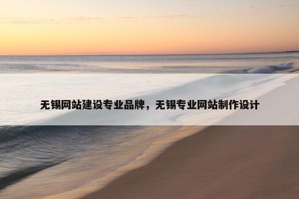 无锡网站建设专业品牌，无锡专业网站制作设计