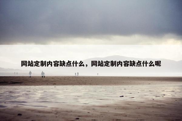网站定制内容缺点什么，网站定制内容缺点什么呢