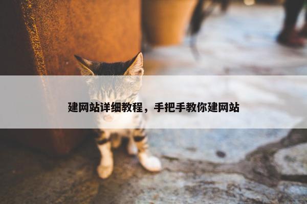 建网站详细教程，手把手教你建网站