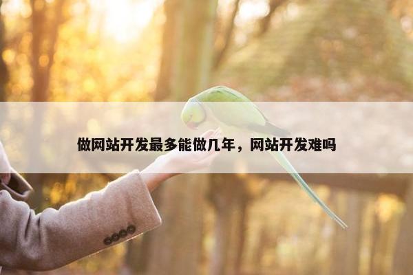 做网站开发最多能做几年，网站开发难吗