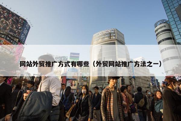 网站外贸推广方式有哪些（外贸网站推广方法之一）