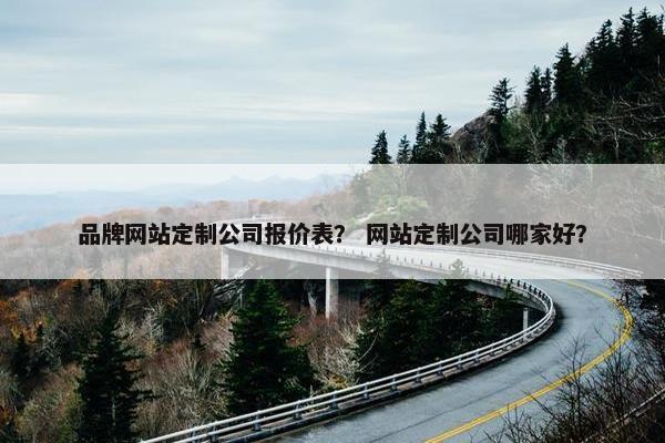 品牌网站定制公司报价表？ 网站定制公司哪家好？