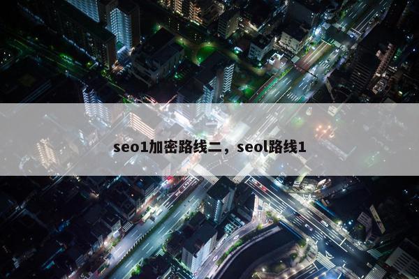 seo1加密路线二，seol路线1