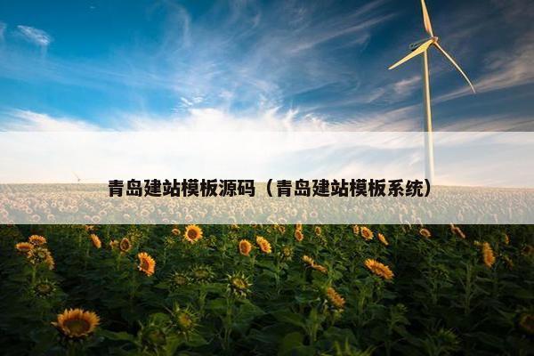 青岛建站模板源码（青岛建站模板系统）