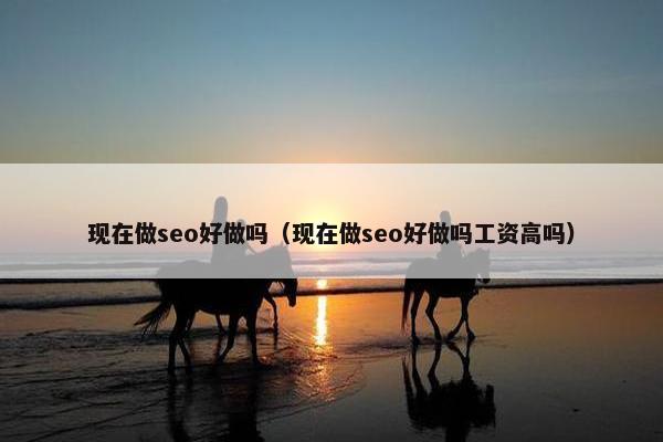 现在做seo好做吗（现在做seo好做吗工资高吗）