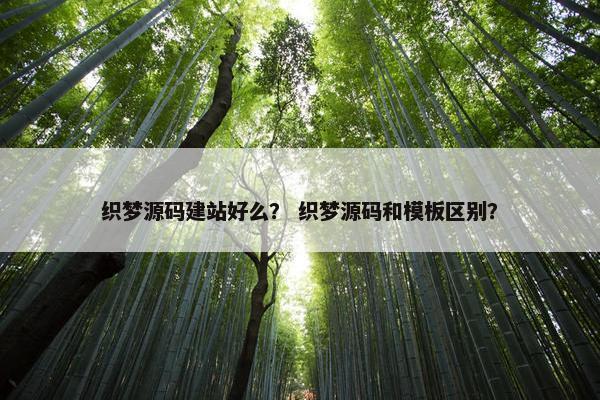 织梦源码建站好么？ 织梦源码和模板区别？
