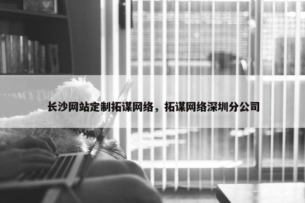 长沙网站定制拓谋网络，拓谋网络深圳分公司