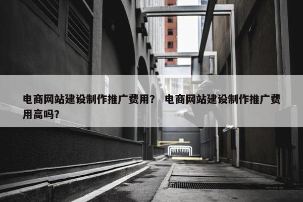 电商网站建设制作推广费用？ 电商网站建设制作推广费用高吗？