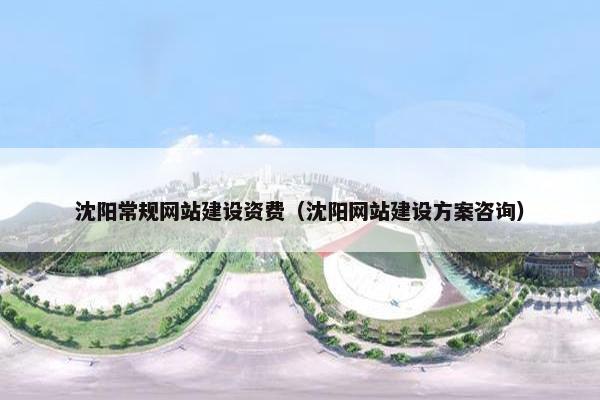 沈阳常规网站建设资费（沈阳网站建设方案咨询）