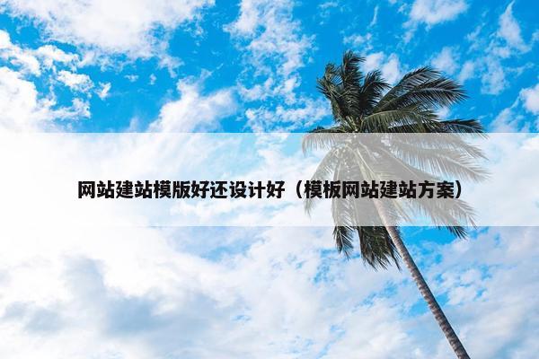 网站建站模版好还设计好（模板网站建站方案）