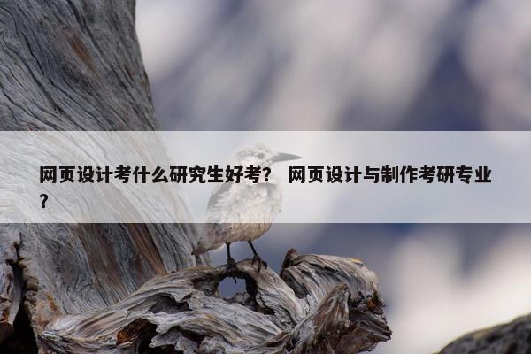 网页设计考什么研究生好考？ 网页设计与制作考研专业？
