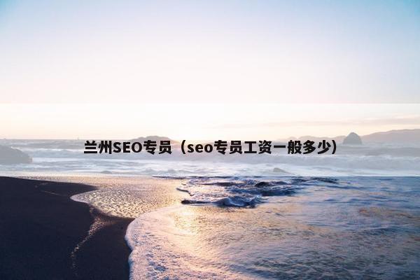 兰州SEO专员（seo专员工资一般多少）