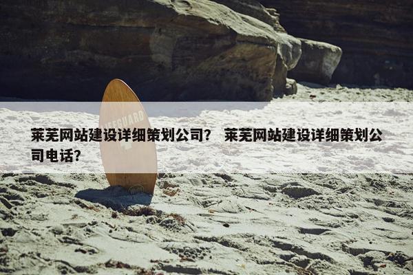 莱芜网站建设详细策划公司？ 莱芜网站建设详细策划公司电话？