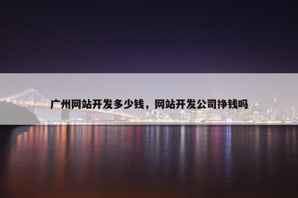 广州网站开发多少钱，网站开发公司挣钱吗