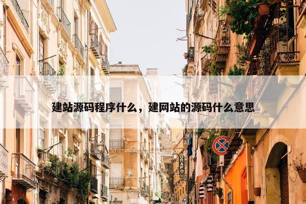 建站源码程序什么，建网站的源码什么意思