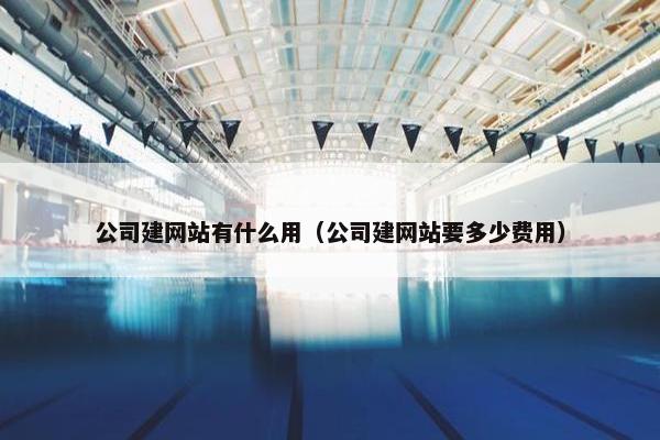 公司建网站有什么用（公司建网站要多少费用）