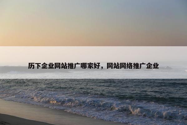 历下企业网站推广哪家好，网站网络推广企业