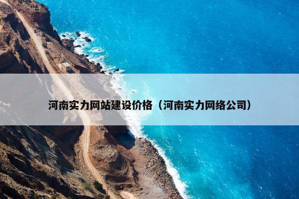 河南实力网站建设价格（河南实力网络公司）