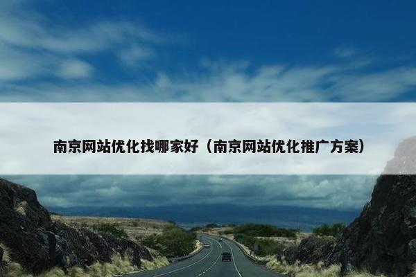 南京网站优化找哪家好（南京网站优化推广方案）